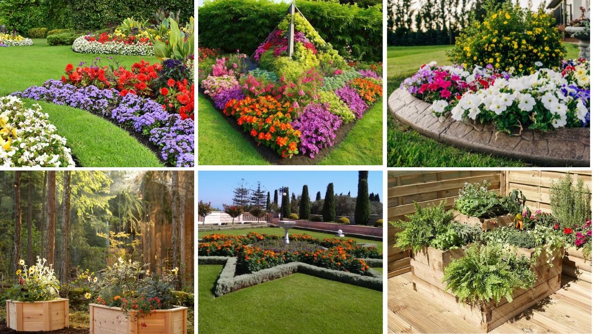 6 Creative Geometric Flower Beds