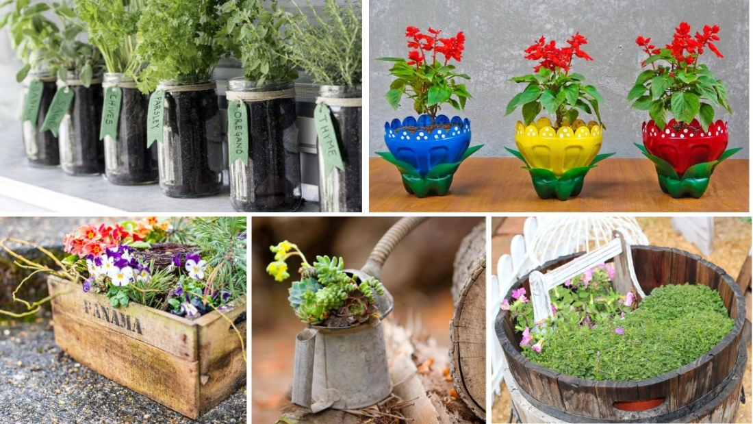 How to Upcycle Old Items Into Beautiful Planters